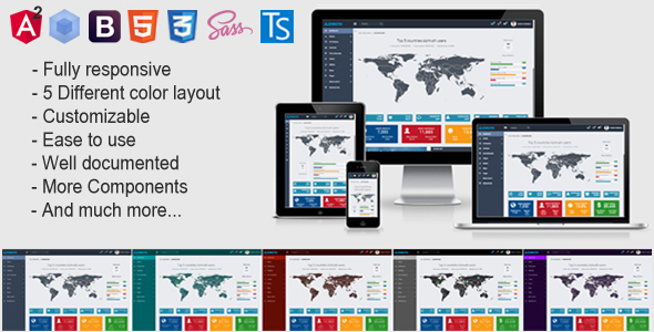 Azimuth - Angular 2 Admin Template