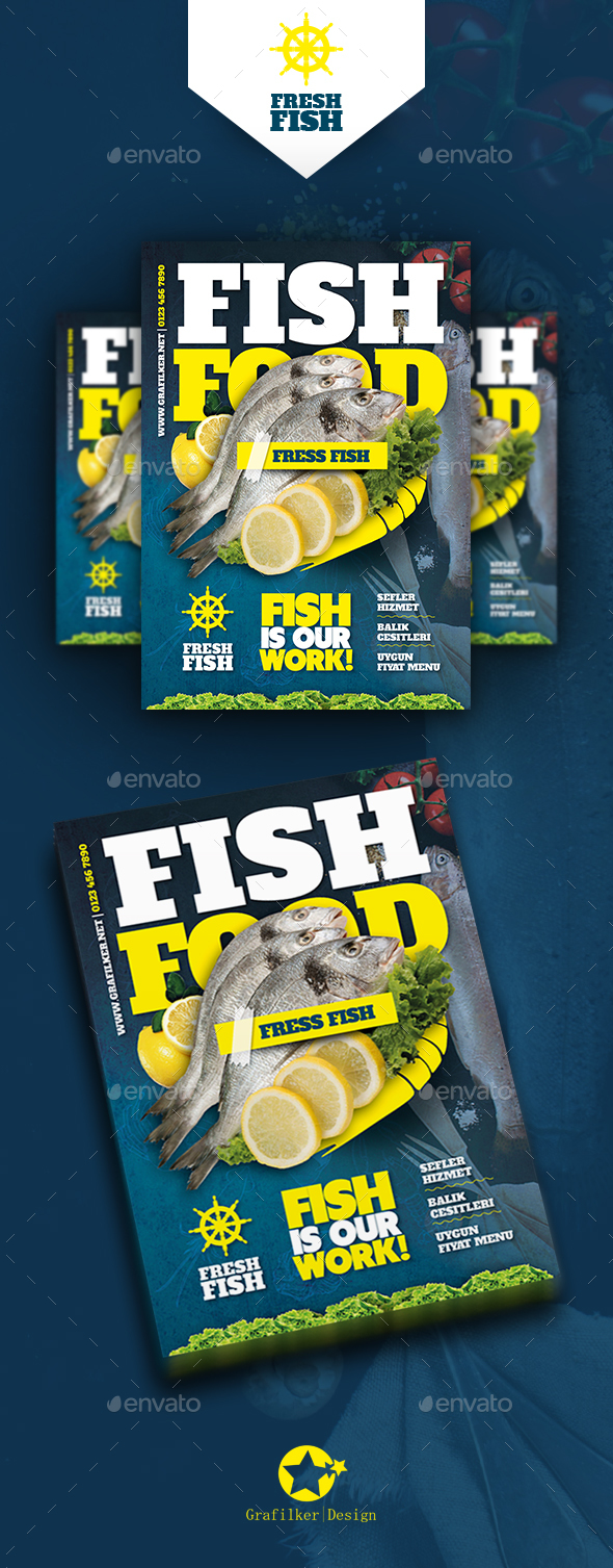 Seafood Restaurant Flyer Templates