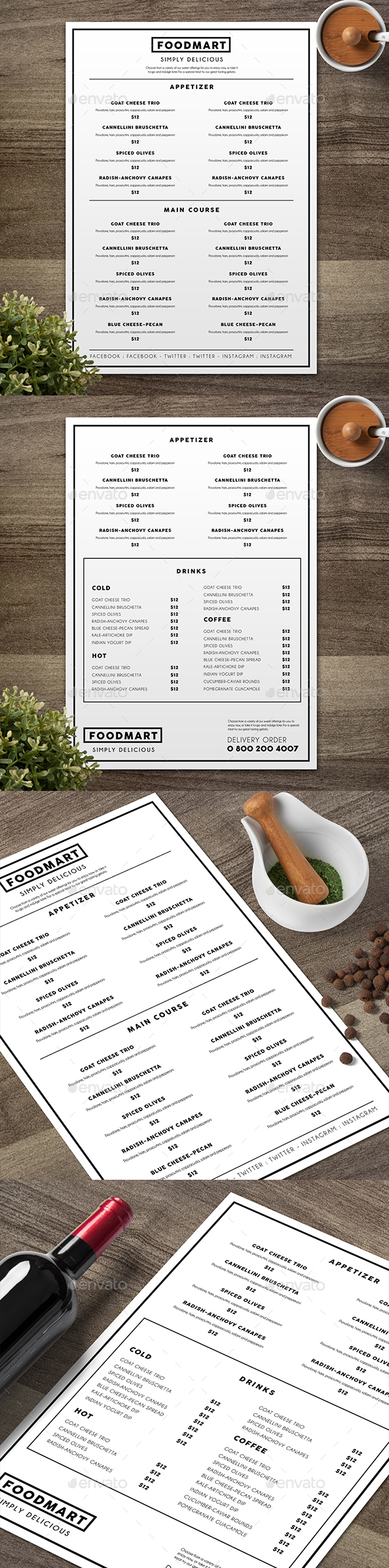 Simple Restaurant Menu 04