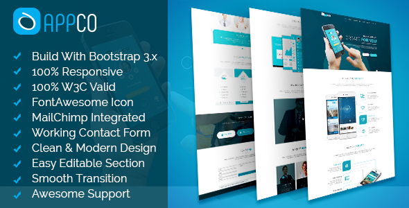 APPCO - HTML5 App Landing Template