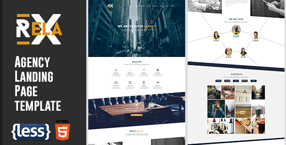 Relax - Creative Agency Landing Page