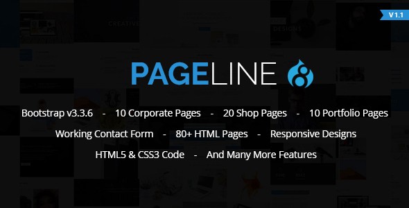 PageLine - Bootstrap Based Multi-Purpose HTML5 Drupal 8 Theme
