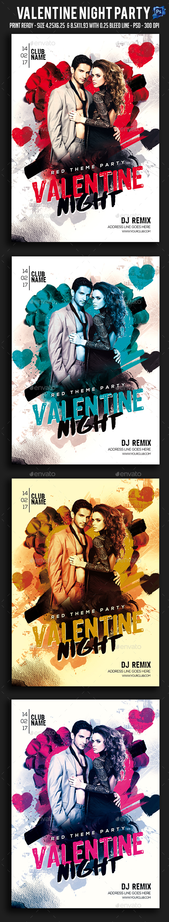 Valentine Night Party Flyer