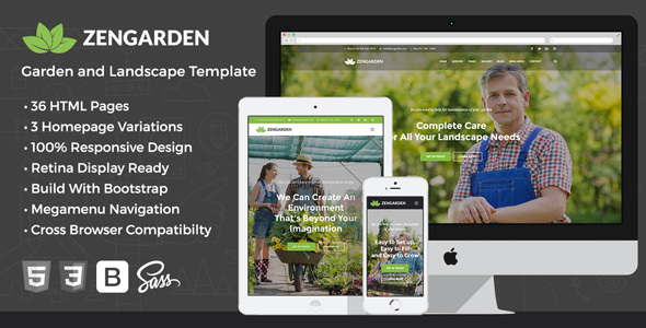 Zen Garden - Garden and Landscape HTML Template