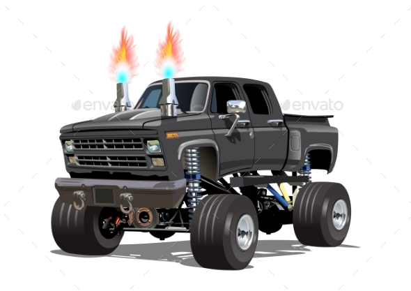 Cartoon Monster Truck