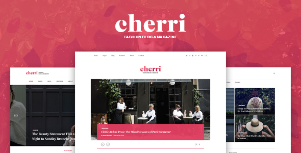 Cherri - Personal Blog HTML Template
