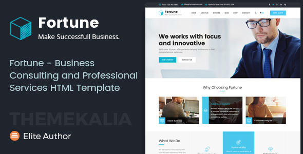 Fortune - Business Consulting and Professional Services HTML Template