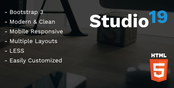 Studio 19 - Creative Agency HTML Template