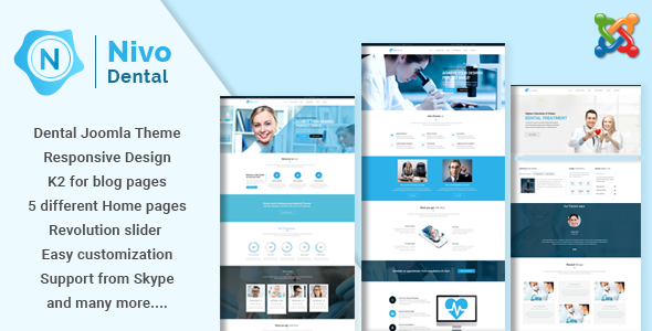 Nivo - Responsive Multi-Purpose Joomla Theme