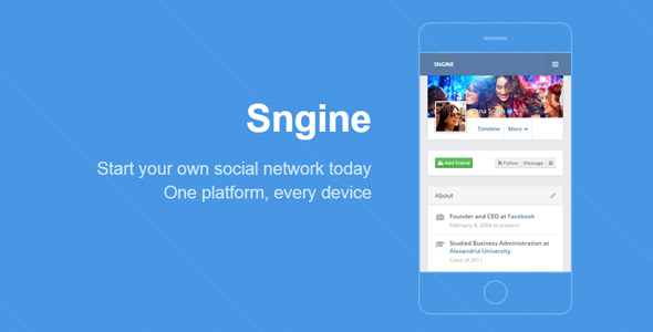 Sngine - The Ultimate PHP Social Network Platform