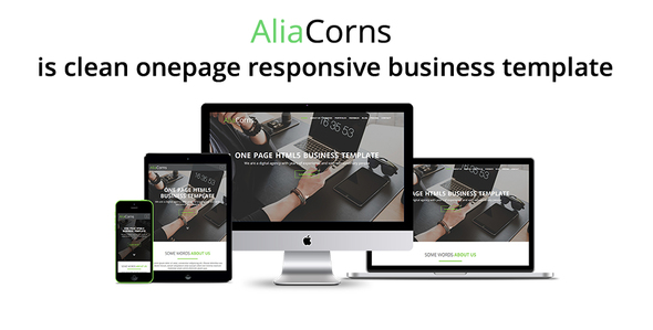 AliaCorns - OnePage HTML5 Responsive Business Template