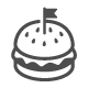 Sandwich Burger Hotdog Vector Icon Set