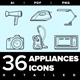 Appliances Icon set