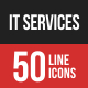 IT Services Line Filled Icons