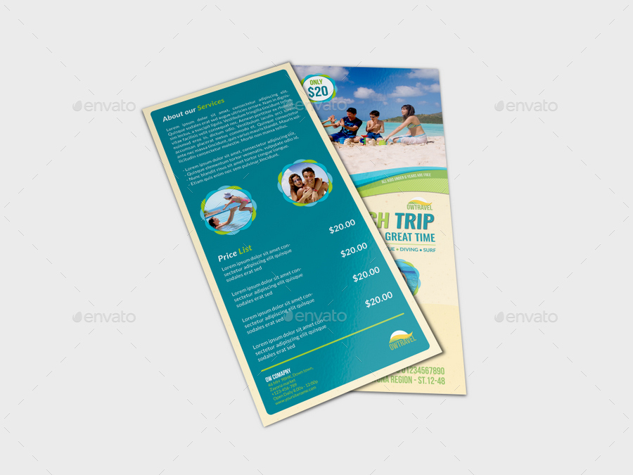 flyer template size