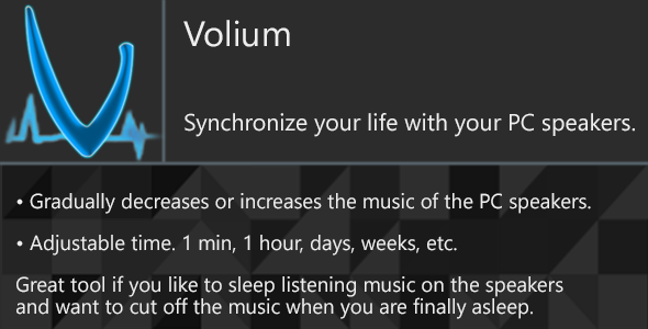 Volium - Synchronize your life with your PC speakers