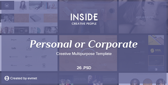 insidE — Personal or Corporate - Creative Multipurpose Template