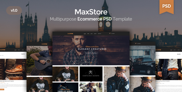 Jcrew - Multipurpose Ecommerce PSD template