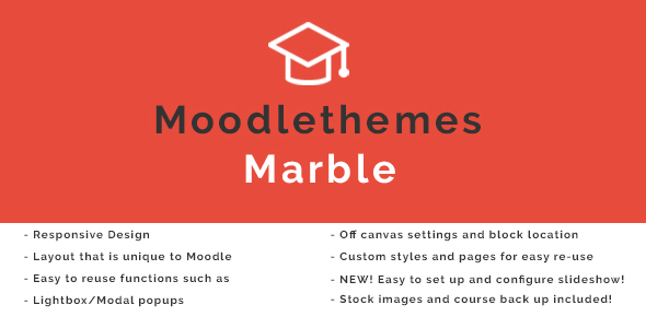 Marble - Responsive Moodle Theme