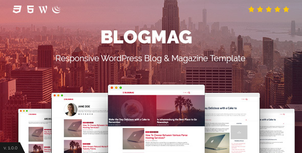 BlogMag - Responsive Blog and Magazine WordPress Theme