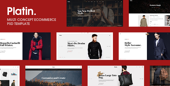 Platin | A Premium Multi - Ecommerce PSD Template