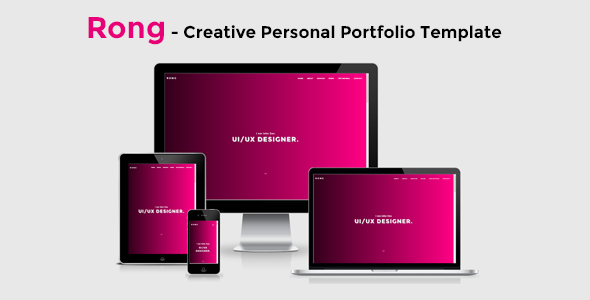 Rong - Creative Personal Portfolio Template