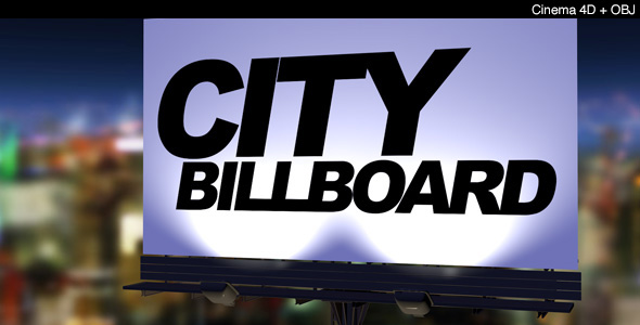 City Billboard - 3DOcean Item for Sale