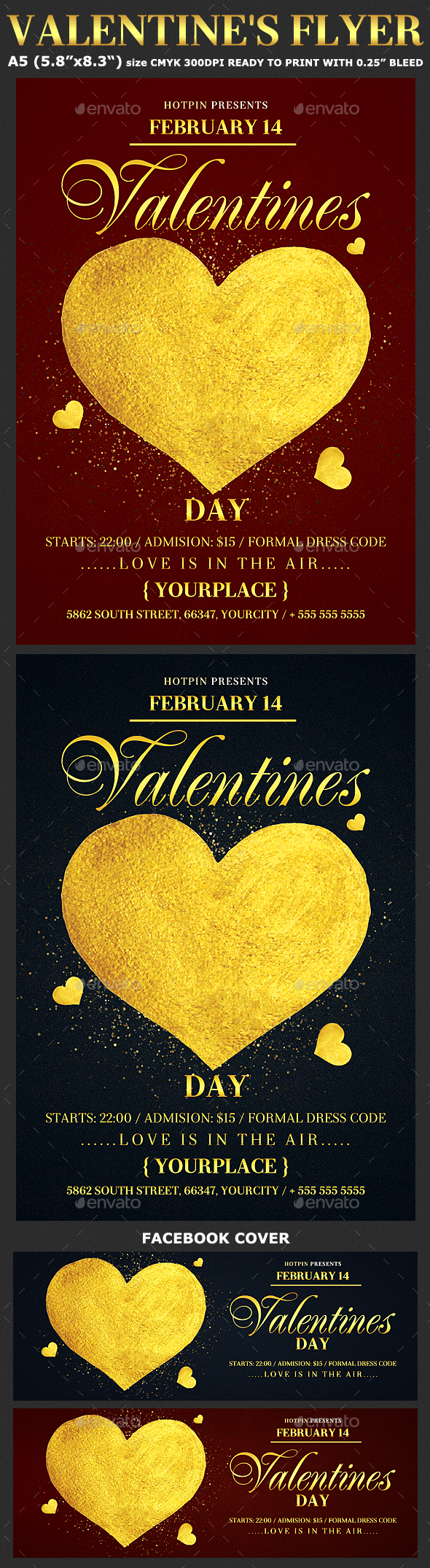 Valentines Day Psd Flyer Template