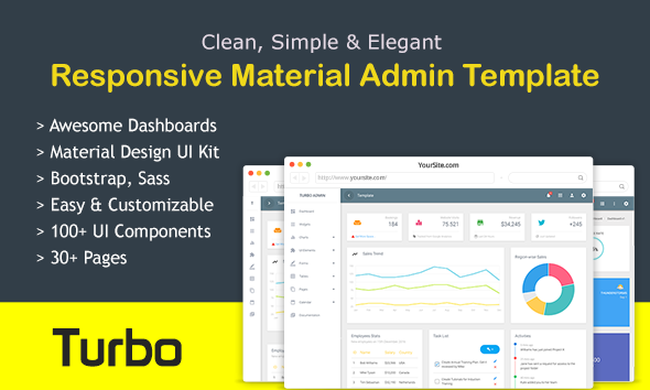 Coupons template web app with dashboard