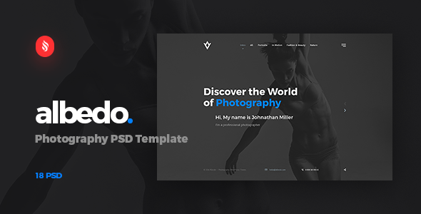 Albedo - Photography PSD Template