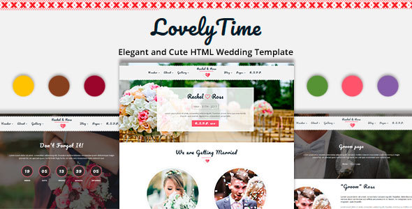 LovelyTime - Clean and Responsive HTML Wedding Template