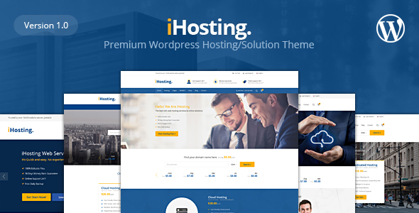 iHosting - WHMCS Hosting, Business WordPress Theme