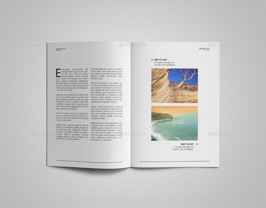 A5 Indesign Magazine Template II by uloel | GraphicRiver