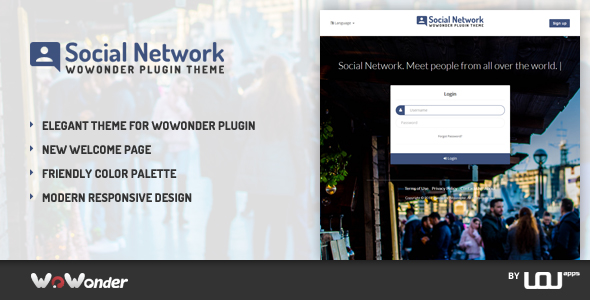 Social Network - UOU Theme for Wowonder