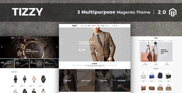 Tizzy - Multipurpose Responsive Magento2 Theme | Fashion Store | Watch Store | Cosmetic & Bag Store