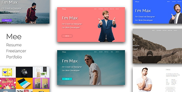 Mee_Resume / Freelancer / Portfolio Responsive Muse Template