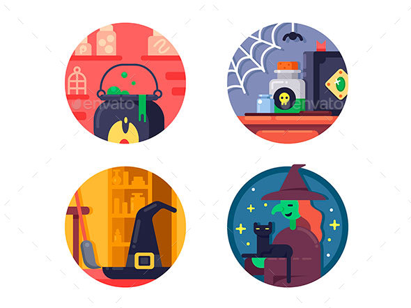 Halloween Icons Set