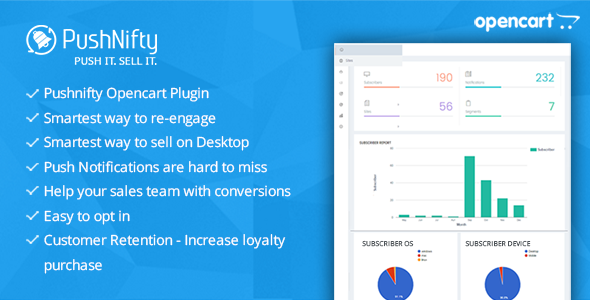 Pushnifty – Push Notification Marketing for Opencart
