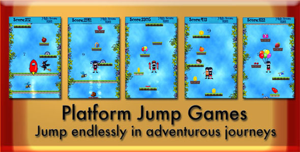 Platform Jump Unity3D Game Source Code