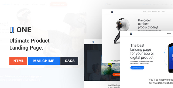One - WordPress Product Landing Page