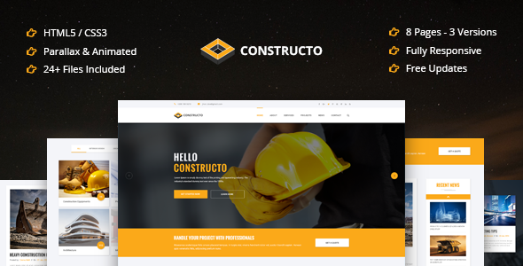 Constructo - Ultimate Construction Template