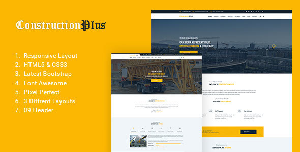 Construction Plus - Construction, Building & Maintenance Business Template