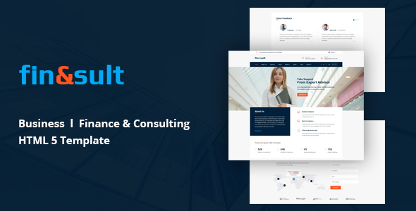 FinSult Corporate Template for Finance and Consulting Website