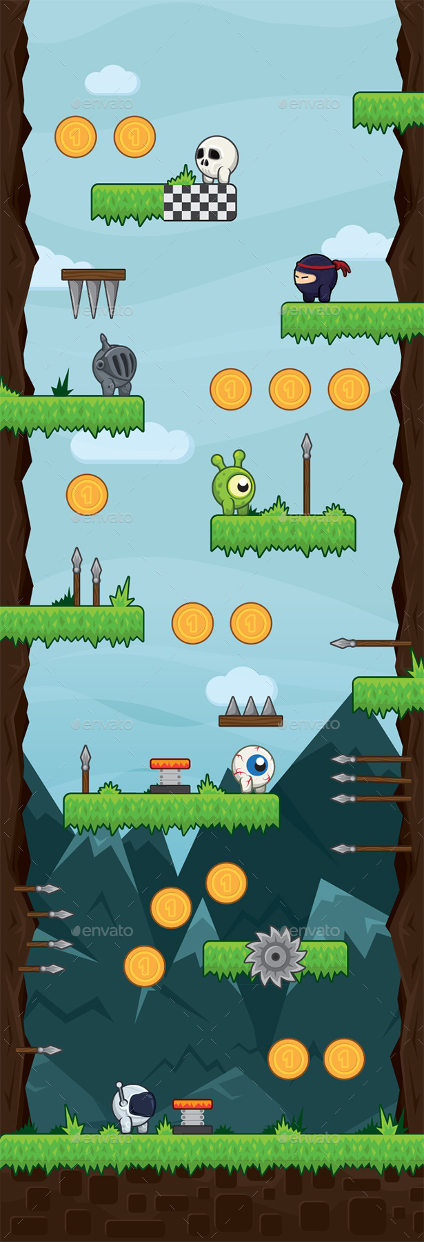 Vertical Jumper Game Kit by cobectbhax GraphicRiver