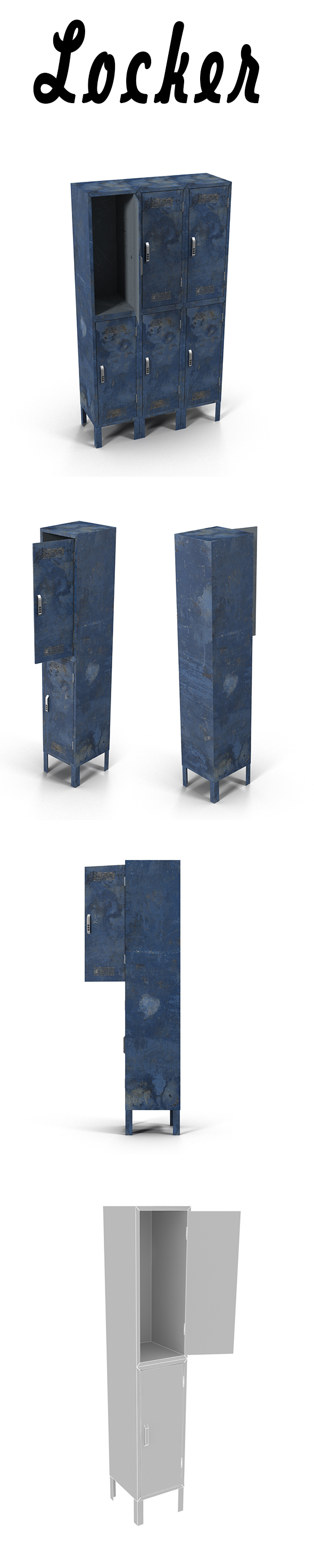 Lockers - 3DOcean Item for Sale