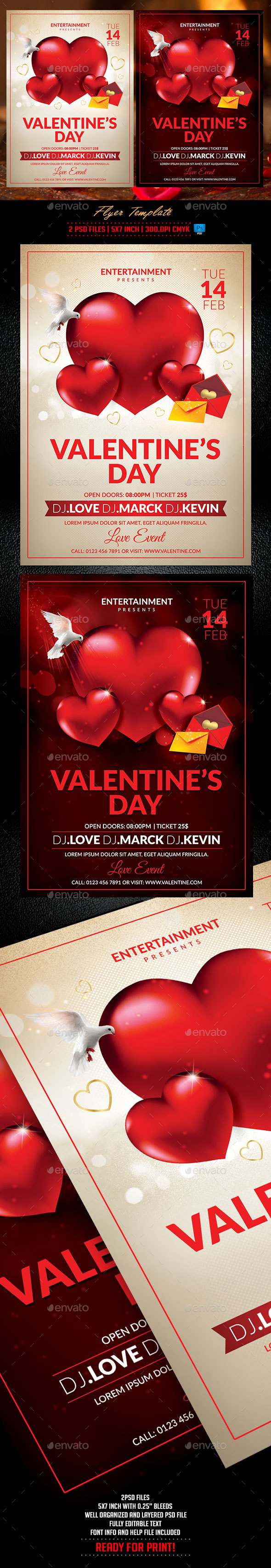 Valentine Day Flyer Template