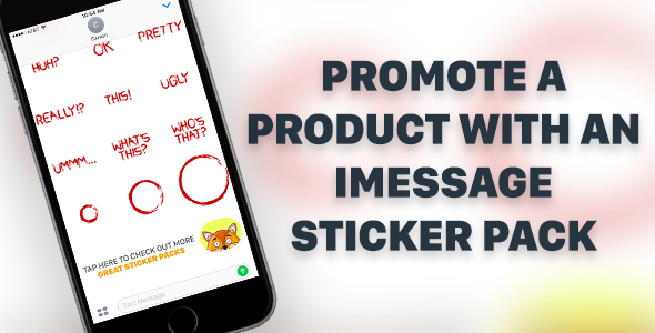 Enhanced iMessage Sticker Pack for iPhone and iPad With Affiliate Linking