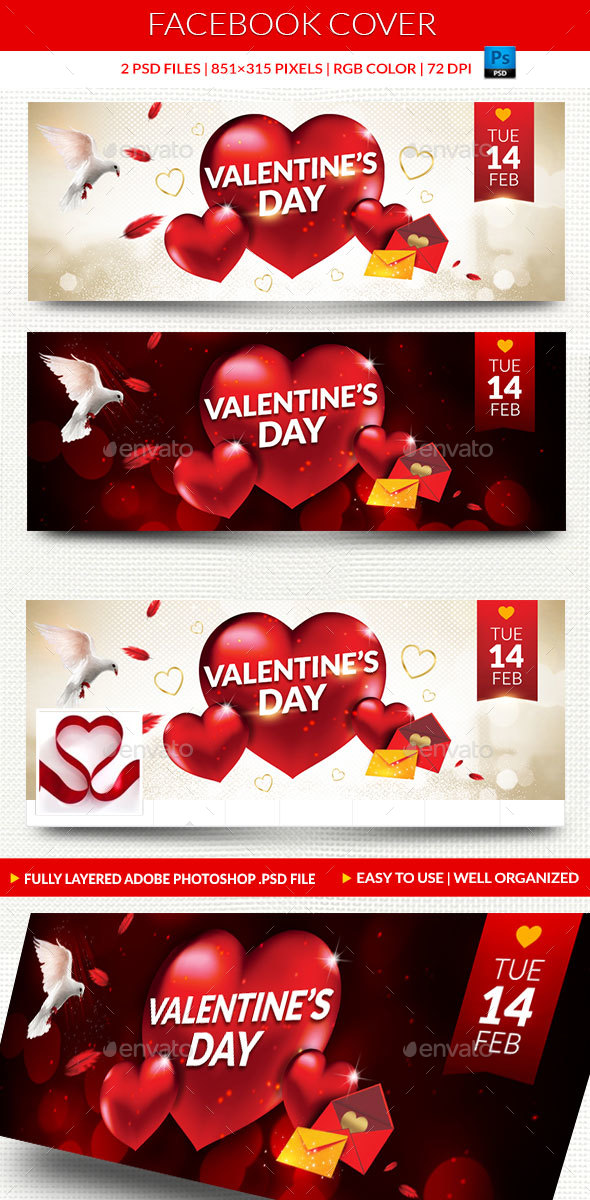 Valentine Day Facebook Cover