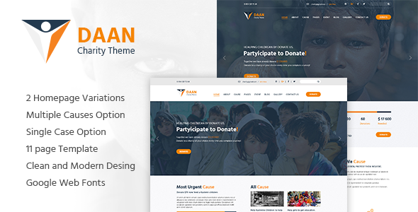 DAAN - Multipurpose Non-Profit PSD Template