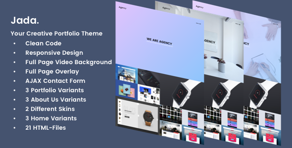 Jada - Creative Portfolio Template
